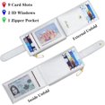 thumbnail image 4 of RFID Card Holder Wallet for Women Slim Wallets Bifold Multi Card Case Zipper Coin Purse, 4 of 5