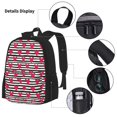 thumbnail image 3 of Easygdp Hearts And Lines Mochila para Niños y Niñas con Set de Caja de Almuerzo y Estuche para Lápices 3 en 1, Mochila Escolar Estampada para Adolescentes, 3 of 7