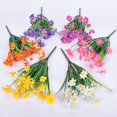thumbnail image 2 of Artificial Flowers Fake Flowers Plastic Bushes Indoor Outdoor Farmhouse Garden Plan Decor, 2 of 2
