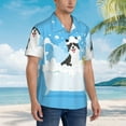 thumbnail image 5 of Haiem Collie in Bathtub Printed Hawaiian Shirt for Men - Men’s Casual Beach Summer Shirts - Stretch Fabric with Modern Fit-Small, 5 of 9