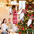 thumbnail image 2 of Paquete de 2 calcetines de Navidad grandes de 17 pulgadas, 3D de peluche de Papá Noel, gnomo sueco, calcetín de Navidad, árbol de Navidad, decoraciones para chimenea (Xmas-2) JAMW Sencillez, 2 of 5