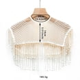 thumbnail image 5 of Sinyiin Beadwork Faux Collar With Fringed Seethrough Shoulder Wrap For Evening Party, 5 of 12