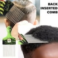 thumbnail image 2 of Huhudde Metal Pick Comb Afro Comb Metal Hair Comb Hair Styling Comb Stainless Steel Hair Pick Hairdressing Styling Tool, 2 of 15
