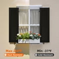 thumbnail image 6 of Exterior Louver Shutters - Easy DIY Install, Weather-Resistant Polypropylene for Vinyl and Brick - 14.5"W*81" H, Black, 6 of 9