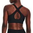 thumbnail image 2 of Under Armour Women's Crossback Mid Long Line Sports Bra (Black, S), 2 of 3