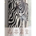 thumbnail image 6 of Vintage Zebra Sheer Curtains 84 Inch Length 2 Panels Set, Modern Art Animal Watercolor Voile Window Treatment Rod Pocket Curtains Sheers Drapes for Bedroom/Living Room/Kitchen 52"x84"x2, 6 of 7
