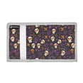 thumbnail image 2 of JIALIOU Nylon Trifold Card Wallet with ID Window Zipper Pocket for Men Women Teen Skulls Crosses Plants, 2 of 7