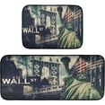 thumbnail image 3 of SKYSONIC Vintage Statue of Liberty Kitchen Mats and Rugs Retro USA American Flag Floor Runner Area Rug Washable Carpet Perfect for Living Room Bedroom Entryway,19.7"x27.6"+19.7"x47.2", 3 of 7