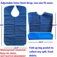 thumbnail image 3 of Adult Bibs For Elderly Adult Bibs For Women Washable Adult Bibs For Men Washable Adult Bib FR Adults For Eating Clothing Protectors Adult Bibs For Adults Senior Citizens Washable Baberos Para Adultos, 3 of 4