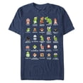 thumbnail image 5 of Super Mario T-Shirt Men's Character Grid Short Sleeve Graphic Top, 5 of 5