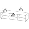 thumbnail image 2 of Pemberly Row Engineered Wood Media 6 Shelf TV Stand in White, 2 of 10