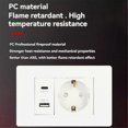 thumbnail image 5 of Standard Socket Wall Power Socket USB+TYPE-C+EURO Socket EU Plug, 5 of 5