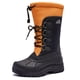 thumbnail image 1 of Botas de nieve ALEADER impermeables para clima frío e invierno para hombre, negro/naranja, 1 of 6