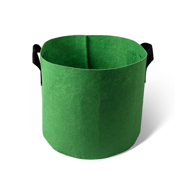 Bolsa de plantación de aireación de 1 pieza, macetas de tela, bolsas de plantas no tejidas, bolsas de cultivo de verduras con asas para el jardín del hogar (20 litros) TUNC Sencillez