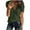 Army Green, variant on Giftesty Women's Solid Color V-Neck Comfortable Loose T-Shirt Short Sleeve Blouse Casual Tops