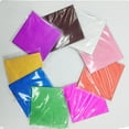 thumbnail image 5 of DESTYER 100Pcs Sweets Candy Package Foil Paper Chocolate Lolly Foil Wrappers Square green NO5, 5 of 8