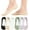 6 Pairs Multicolor, variant on No Show Socks Womens Nylon Non Slip Low Cut Invisible Liner Footies Thin Silk Socks for Flats Loafers Lightweight 6 Pairs