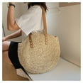 thumbnail image 6 of Summer Casual Straw Tote Bag Large Capacity Woven Shoulder Handbag for Summer Beach Vocation, 6 of 6