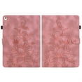 thumbnail image 2 of FJLBDE Case for iPad 9th 8th 7th Gen 10.2 inch 2021 2020 2019, Embossed Flower PU Leather Flip Wallet Folio Stand Cover, Pink, 2 of 7