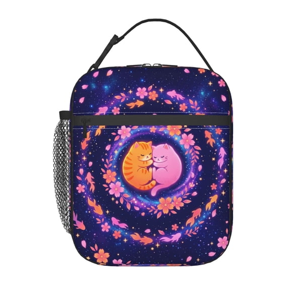 Cat Lunch Box Reusable Insulated Lunch Bag Thermal Cooler Tote For Men Women Picnic Work Office Travel Hiking