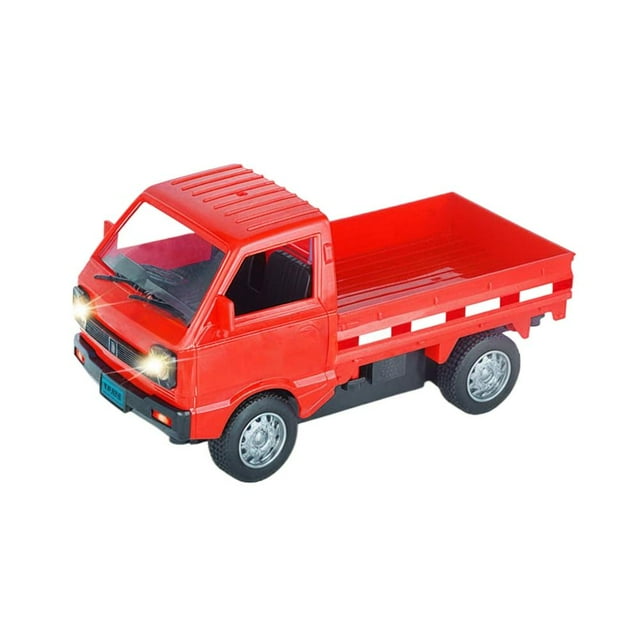 1:16 Scale Remote Control Cargo Truck RC Vehicle with LED Lights, Mini Drift Realistic RC Pickup Car Toy for Boys & Girls, Compact Design