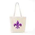 thumbnail image 6 of CafePress - NOLA Purple Metallic Fleur Tote Bag - Unisex Canvas Tote Bag, Beige, 1-Piece, 6 of 7