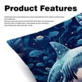 thumbnail image 2 of Starry Shark Set of 2 - Chair Pillow Covers with Unique Patterns - Throw Pillow Inserts Included, Available in 16x16, 18x18, 20x20 Inches - Ideal for Home Decor,and Gifts, 2 of 6