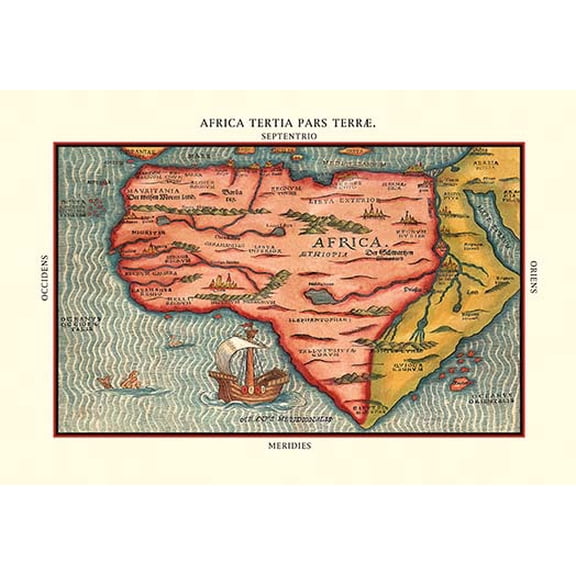 Africa Tertia Pars Terrae Fine art canvas print (20" x 30")
