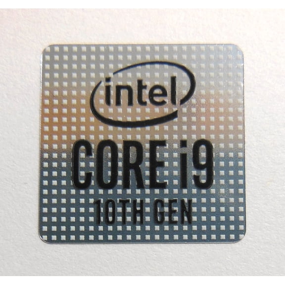 Intel Core i9 10th Gen Sticker 18 x 18mm / 11/16" x 11/16" [1053]