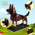 thumbnail image 4 of Set de construcción de juguetes KAZI, perro pastor alemán, 15 x 19 x 6 cm, 336 piezas, 4 of 6