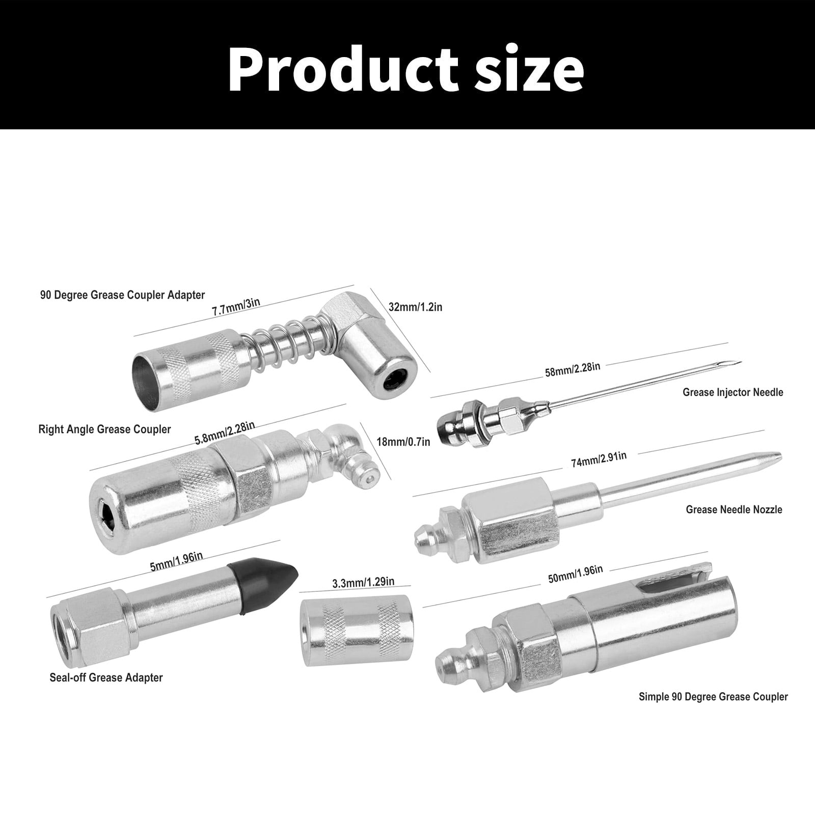 BELOWSYALER Grease Guns Coupler Adapter With Flexible Extension Hose for Efficient Lubrication Equipment Care Automotive Maintenance