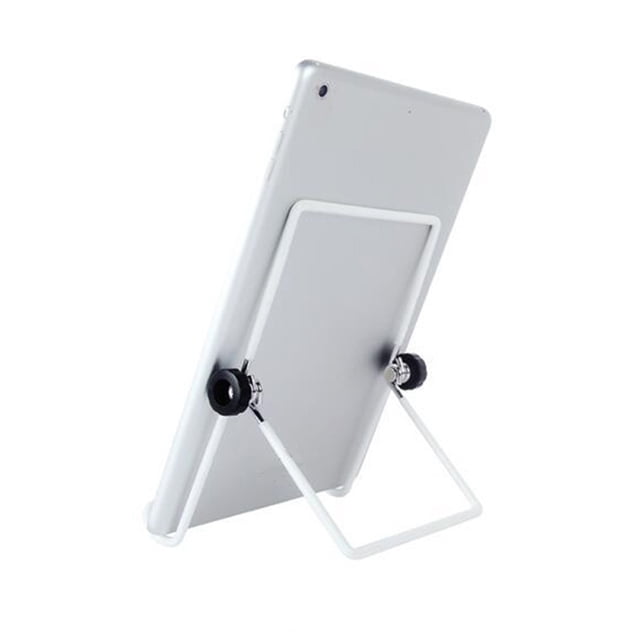 Inteprter Universal Multi-ángulo Soporte pequeño Soporte plegable antideslizante Soporte ajustable plegable para teléfono móvil Juegos de teclado y mouse para computadora blanco
