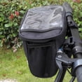 thumbnail image 4 of S SERENABLE Handlebar Bag Front Tube Storage Pouch Riding Travel Bike Bag Waterproof Black, 4 of 8
