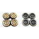 thumbnail image 2 of Ounissouiy 4 Uds 1/24 llantas de Metal RC pieza de actualización de latón a prueba de golpes Rc llantas de Metal para Axial SCX24 RC pieza de Kits de construcción modelo Rojo, 2 of 6