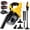 2 Battery, variant on BAOKALER Cordless Vacuum Cleaner with 4.0Ah Battery, 400W/16kpa Car Vacuum with 4 Multi Nozzle, Handheld Vacuum for Home Pet Hair Carpet Hard Floor, Yellow