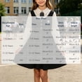 thumbnail image 3 of ATORRE Girls Mini Dress 2026 Stylish Plaid Turn-Down Collar Short Sleeve Flowy Dress Preppy Style Back-to-School Outfits Black A 5-6 Years, 3 of 9