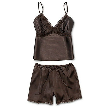 Women's Plus Satin Delight Sleep Cami and Pajama Shorts