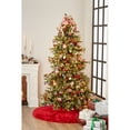 thumbnail image 3 of Momeni Furry Tree Skirt Machine Made Area Rug in Red Round 5' X 5', 3 of 3