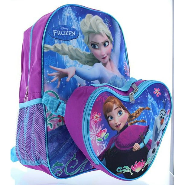 Disney Disney Frozen 15" Backpack with Lunch Bag Elsa and Anna