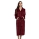 thumbnail image 1 of Camisón con solapa de color liso estampado, bata de baño para otoño e invierno, ropa de dormir gruesa, larga, de franela de gran tamaño, ropa para el hogar para parejas, 1 of 6