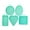 Green, variant on 5 Pcs Food Grade Silicone Waffle Molds Set Nonstick for Air Fryer Oven Cake Cookie Baking Kitchen Supplies