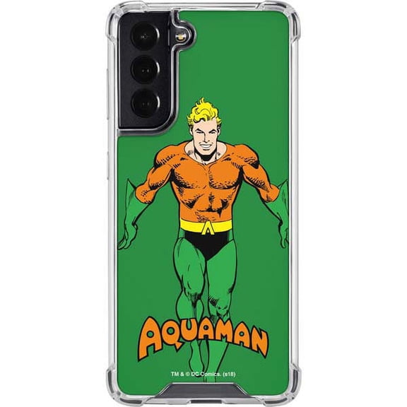 Skinit DC Comics Aquaman Portrait Galaxy S22 Clear Case