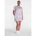 thumbnail image 2 of Joyspun Women’s Dreamy Soft Collection Short Sleeve Sleep Shirt, Sizes S/M to 2X/3X, 2 of 6