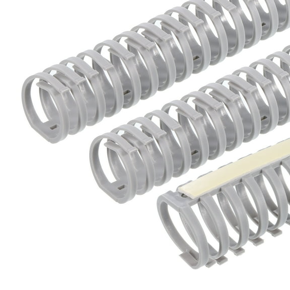 3pcs 1.6ft Cable Raceway Cord Cover Hider Cable Management Self Adhesive Wire Channel for 20mm Dia Cables, Grey