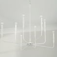 thumbnail image 6 of 8 Light Chandelier In Contemporary Style-34 Inches Tall And 41 Inches Wide-Textured White Finish    -Traditional Installation Capital Lighting, 6 of 7