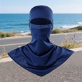 thumbnail image 2 of Summer Sun UV Protection Neck Gaiter Face Clothing Neck Gaiter Mask Scarf Sunscreen Breathable Bandana Navy One Size, 2 of 3