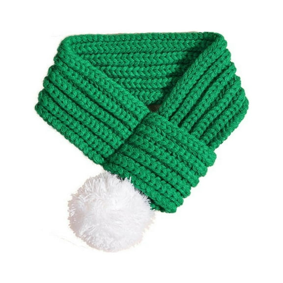 Christmas Pet Scarf Red Funny Acrylic Multiple Sizes Machine Washable