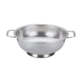 thumbnail image 2 of Colador de cocina de acero inoxidable con base de mango escurridor de arroz enjuagador de frutas, 2 of 10
