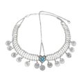thumbnail image 4 of Milageto Head Chain Jewelry Bohemian Boho Fashion Headband for Bride Belly Dance Prom Argent, 4 of 8