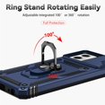 thumbnail image 6 of POZYIE for Motorola Moto G Power 5G 2024 Rugged Phone Case with Screen Protector and Sliding Camera Cover, Kickstand TPU Bumper Drop-Proof Durable Military-Grade Protective Case,Rose Gold, 6 of 8